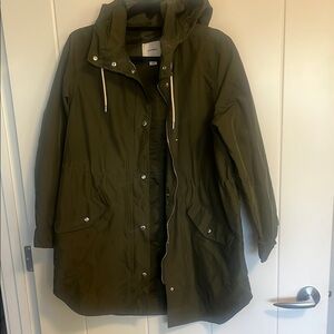 Old Navy Olive Green Utility Jacket with Hood